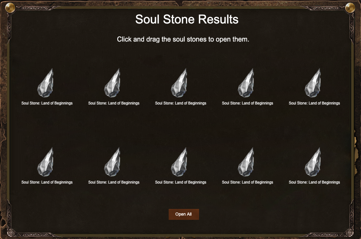 Soul Stone Results